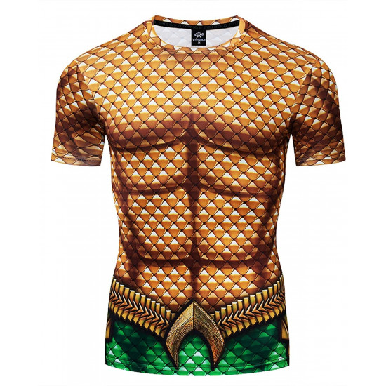 Camiseta Aquaman Adulto Curta Camiseta Aquaman Adulto Curta