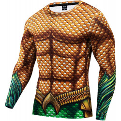 Camiseta Aquaman Adulto Longa