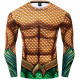 Camiseta Aquaman Adulto Longa Camiseta Aquaman Adulto Longa