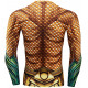 Camiseta Aquaman Adulto Longa Camiseta Aquaman Adulto Longa