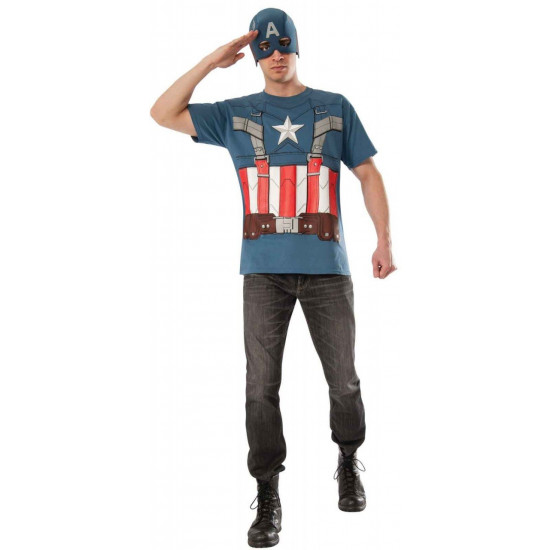 Camiseta Capitão América O Soldado do Inverno Adulto