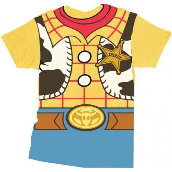 Camiseta do Woody Adulto Camiseta do Woody Adulto