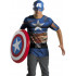 Camiseta e Máscara do Capitão América Os Vingadores
