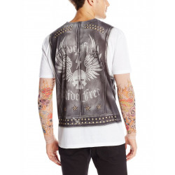Camiseta Motoqueiro Estinto Selvagem Adulto Luxo