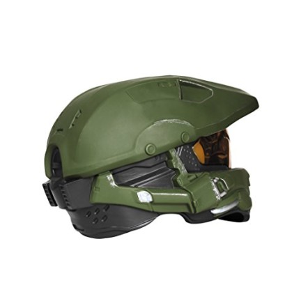 Capacete Halo 3 Luxo Adulto Luz Capacete Halo 3 Luxo Adulto Luz