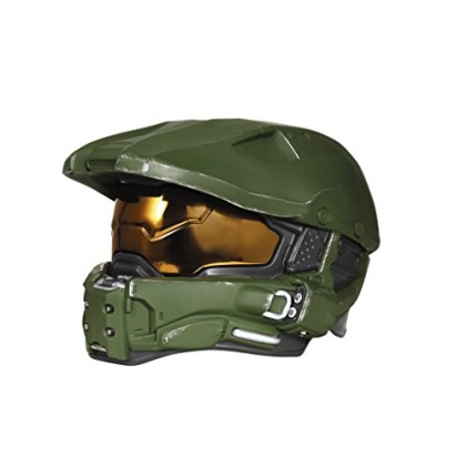 Capacete Halo 3 Luxo Adulto Luz Capacete Halo 3 Luxo Adulto Luz