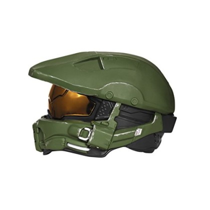 Capacete Halo 3 Luxo Adulto Luz Capacete Halo 3 Luxo Adulto Luz