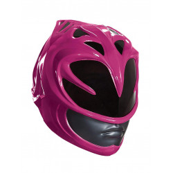 Capacete Power Rangers Rosa Clássico Luxo