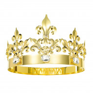 Coroa de Rei Dourada Clássica