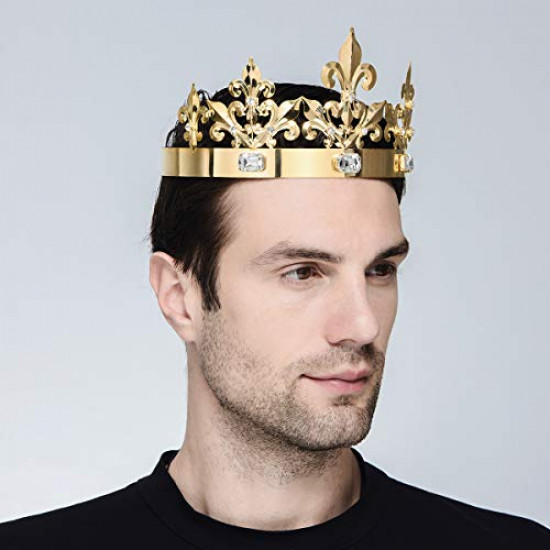 Coroa de Rei Dourada Clássica