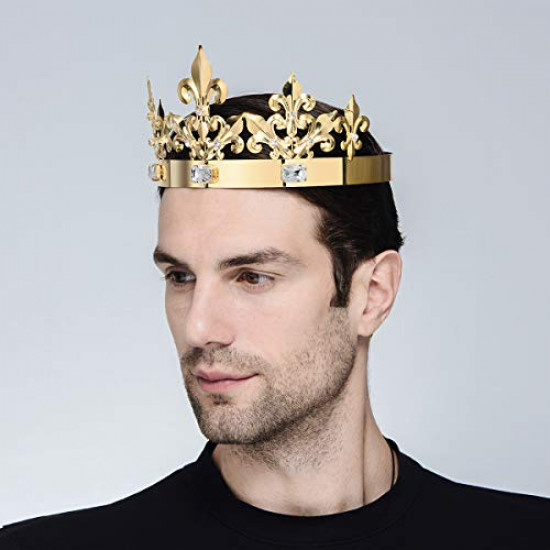 Coroa de Rei Dourada Clássica