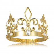 Coroa de Rei Luxo Dourada