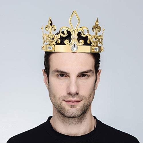 Coroa de Rei ou Rainha Luxo Dourada Coroa de Rei ou Rainha Luxo Dourada
