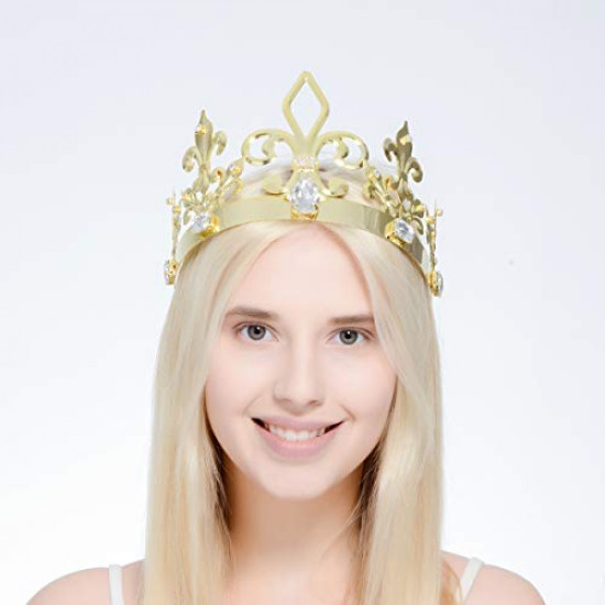 Coroa de Rei Luxo Dourada