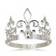 Coroa de Rei Luxo Prata
