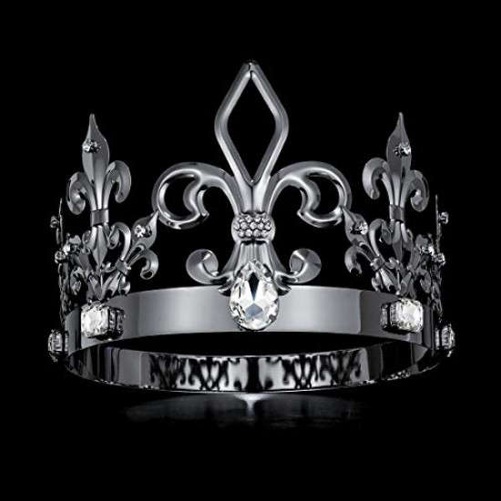 Coroa de Rei Luxo Prata Escura Coroa de Rei Luxo Prata Escura