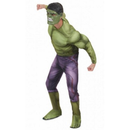 Fantasia Adulto Incrível Hulk com Músculo Clássica Fantasia Adulto Incrível Hulk com Músculo Clássica