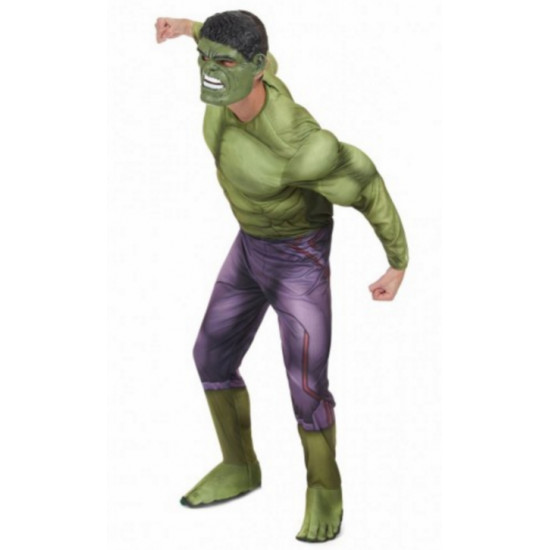 Fantasia Adulto Incrível Hulk com Músculo Clássica Fantasia Adulto Incrível Hulk com Músculo Clássica