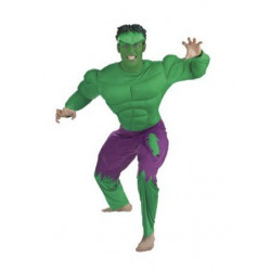 Fantasia Adulto Incrível Hulk com Músculo Luxo clássica