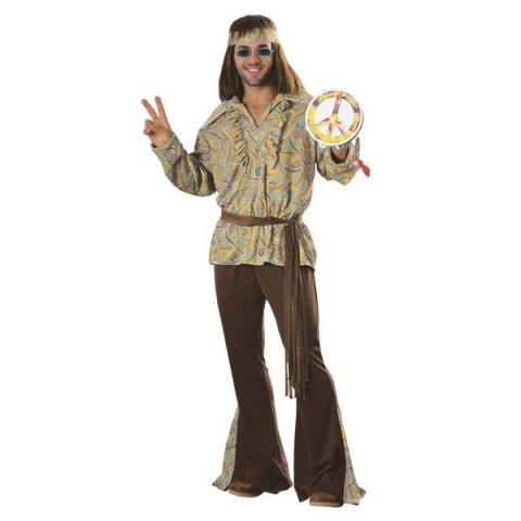 Fantasia Adulto Masculina Hippie Anos 70 Fantasia Adulto Masculina Hippie Anos 70
