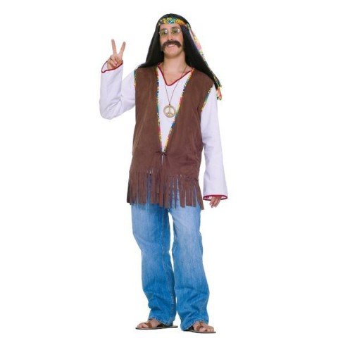 Fantasia Adulto Masculino Hippie anos 70 Luxo Fantasia Adulto Masculino Hippie anos 70 Luxo