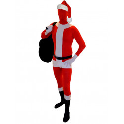 Fantasia Adulto Spandex Papai Noel