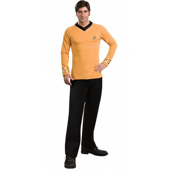 Fantasia Adulto Star Trek Amarelo Clássico Fantasia Adulto Star Trek Amarelo Clássico