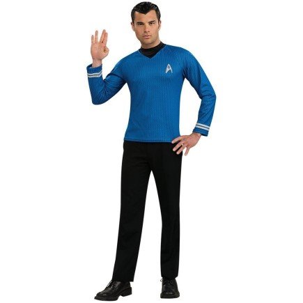 Fantasia Adulto Star Trek Azul Clássico Fantasia Adulto Star Trek Azul Clássico