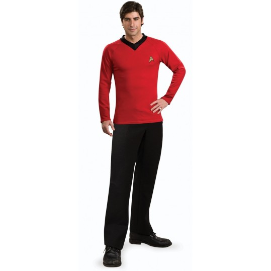 Fantasia Adulto Star Trek Vermelho Clássico Fantasia Adulto Star Trek Vermelho Clássico