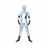 Fantasia Adulto Surfista Prateado Spandex