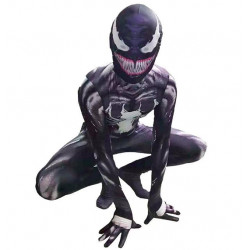 Fantasia Agente Venom Infantil Luxo Spandex