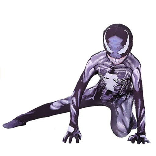 Fantasia Agente Venom Infantil Luxo Spandex Fantasia Agente Venom Infantil Luxo Spandex