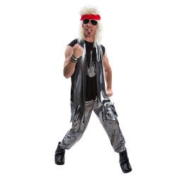 Fantasia anos 80 Masculina Rock