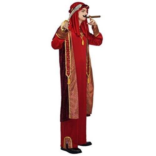 Fantasia Arabe Sheik Adulto Luxo Vermelha Fantasia Arabe Sheik Adulto Luxo Vermelha