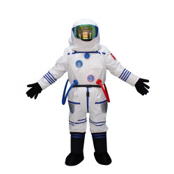 Fantasia Astronauta do Espaço Adulto Mascote Branco