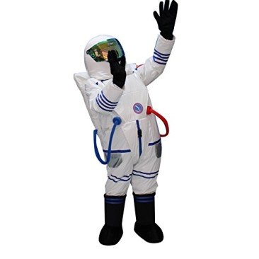 Fantasia Astronauta do Espaço Adulto Mascote Branco Fantasia Astronauta do Espaço Adulto Mascote Branco