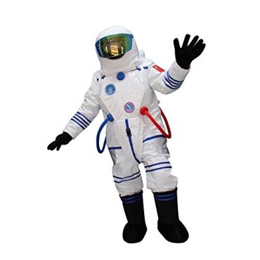 Fantasia Astronauta do Espaço Adulto Mascote Branco Fantasia Astronauta do Espaço Adulto Mascote Branco