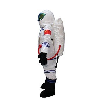 Fantasia Astronauta do Espaço Adulto Mascote Branco Fantasia Astronauta do Espaço Adulto Mascote Branco