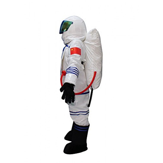 Fantasia Astronauta do Espaço Adulto Mascote Branco