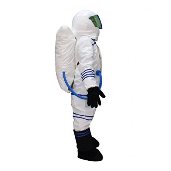 Fantasia Astronauta do Espaço Adulto Mascote Branco