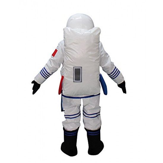 Fantasia Astronauta do Espaço Adulto Mascote Branco