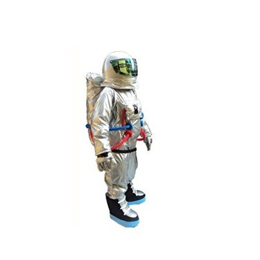 Fantasia Astronauta do Espaço Adulto Mascote Prata