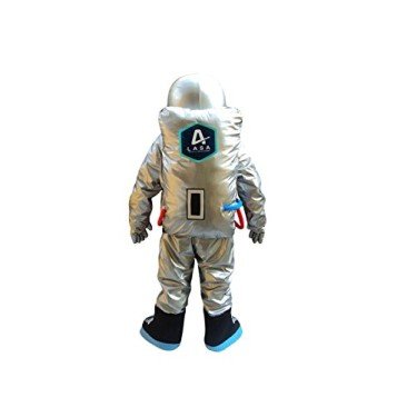 Fantasia Astronauta do Espaço Adulto Mascote Prata