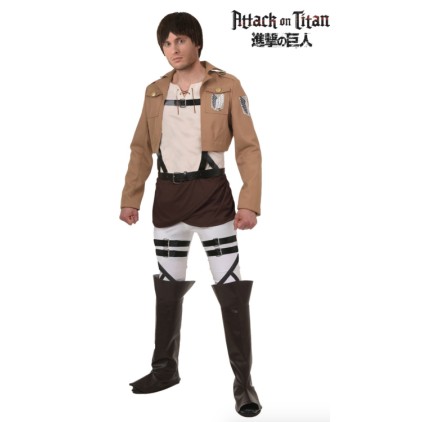 Fantasia Attack on Titan Eren Adulto Luxo Fantasia Attack on Titan Eren Adulto Luxo