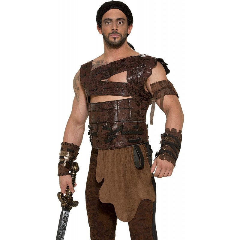 Fantasia Bárbaro Guerreiro Medieval Adulto Luxo