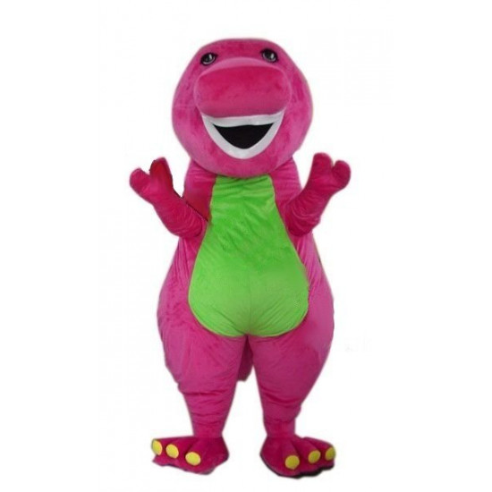Fantasia Barney Adulto Mascote