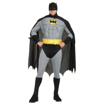 Fantasia Batman Adulto Luxo com Músculos Fantasia Batman Adulto Luxo com Músculos