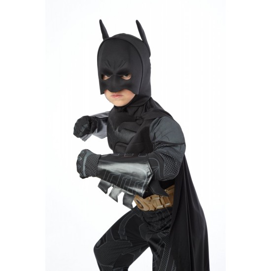 Fantasia Batman Dark Knight Infantil com Músculos Luxo 
