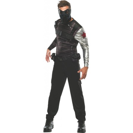 Fantasia Bucky Capitão América O Soldado do Inverno Adulto Fantasia Bucky Capitão América O Soldado do Inverno Adulto
