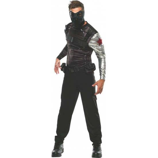 Fantasia Bucky Capitão América O Soldado do Inverno Adulto Fantasia Bucky Capitão América O Soldado do Inverno Adulto